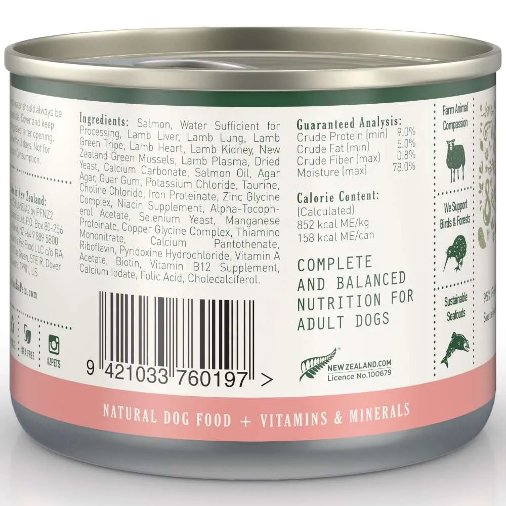 15% OFF: Zealandia Salmon Pate Grain-Free Adult Canned Dog Food 170g