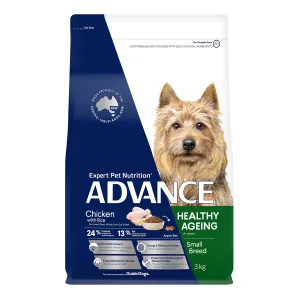 Advance Small Breed Healthy Ageing Chicken & Rice Adult Dry Dog Food