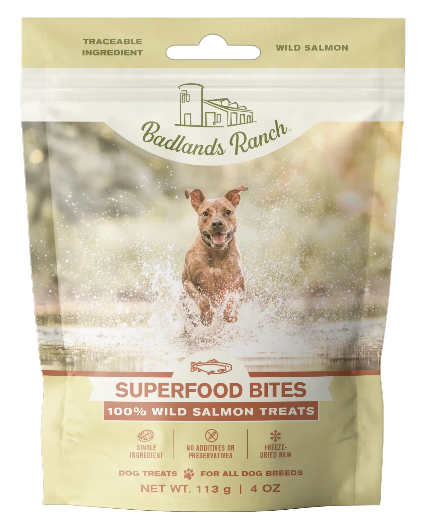 Badlands Ranch Superfood Bites 100% Wild Salmon Treats 4oz