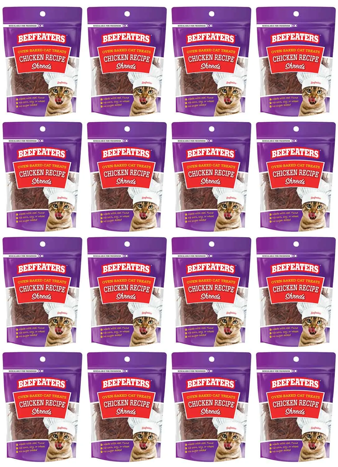 Beefeaters Chicken Fillet Shreds, 1.41 oz, Case of 12