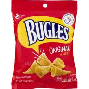 Bugles Original Flavor Crispy Corn Snacks 0.89oz (BEST BY: AUG 2023)