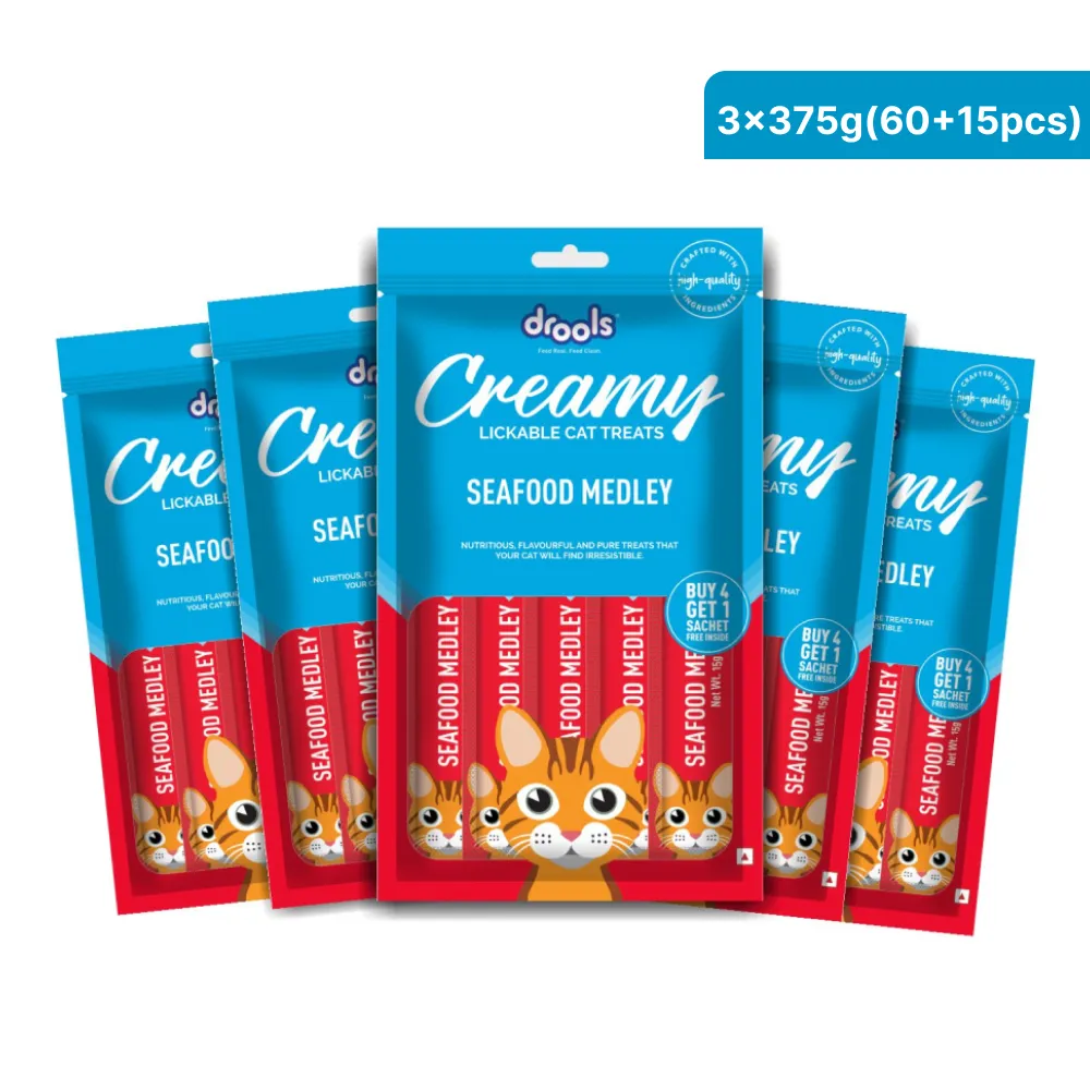 Drools Seafood Medley Creamy Cat Treats