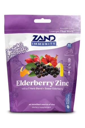 Elderberry Zinc Immunity Lozenges