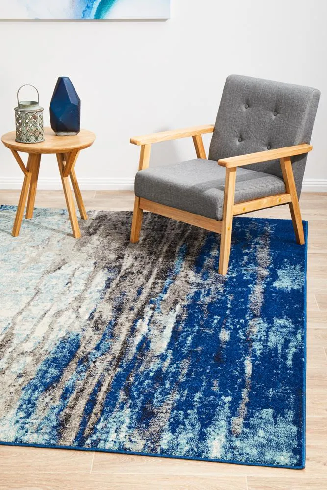 Evoke Transpose Blue Transitional Rug