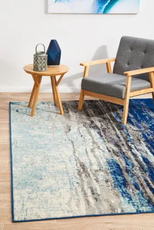 Evoke Transpose Blue Transitional Rug