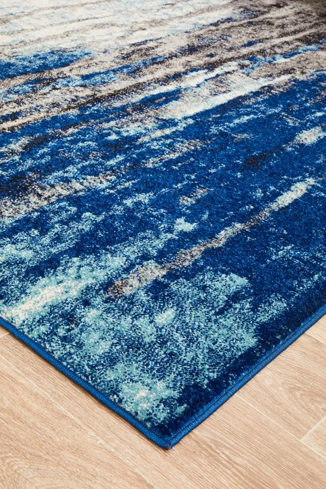 Evoke Transpose Blue Transitional Rug