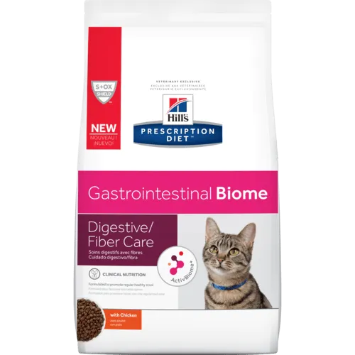 Hill's Prescription Diet Gastrointestinal Biome Digestive/Fiber Care with Chicken Dry Cat Food