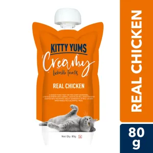 Kitty Yums Lickable Real Chicken Creamy Cat Treat