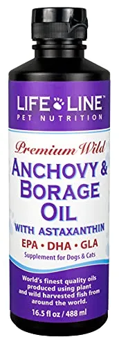 Life Line Premium Wild Anchovy & Borage Oil 16.5 oz