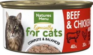 Natures Menu Cat Can Adult Beef & Chicken 85g