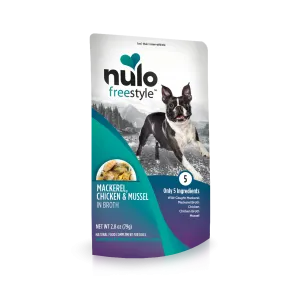 Nulo Freestyle Mackerel, Chicken, & Mussel in Broth Recipe 2.8-oz, Dog Meal Topper