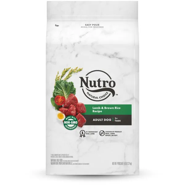 NUTRO NATURAL CHOICE Adult Dry Dog Food, Lamb & Brown Rice Recipe