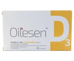 Oilesen Vitamin D3 1000 Soft Capsules - 80 Capsules