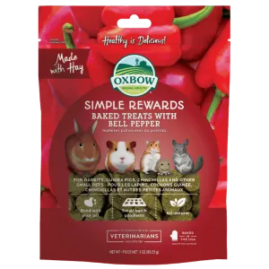 Oxbow Simple Rewards Baked Treats with Bell Peppers