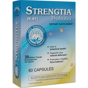 Strengtia ( K-61) - Apex Energetics - Synbiotic Formula that Supports the Microbiome - Lactobacillus & Arabinogalactan