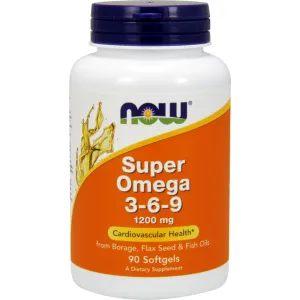 Super Omega 3-6-9 1200 mg 90 softgels by NOW