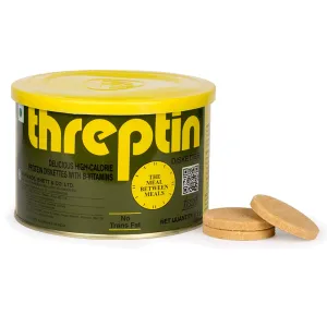 THREPTIN Delicious High-Calorie Protein & Vitamin B Diskettes Vanilla Flavor 275gms